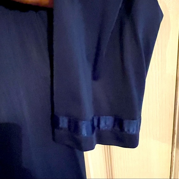 Vintage 70s 80s Henson Kickernick Royal Blue Satin Robe Housecoat Sz XL - Picture 2 of 6